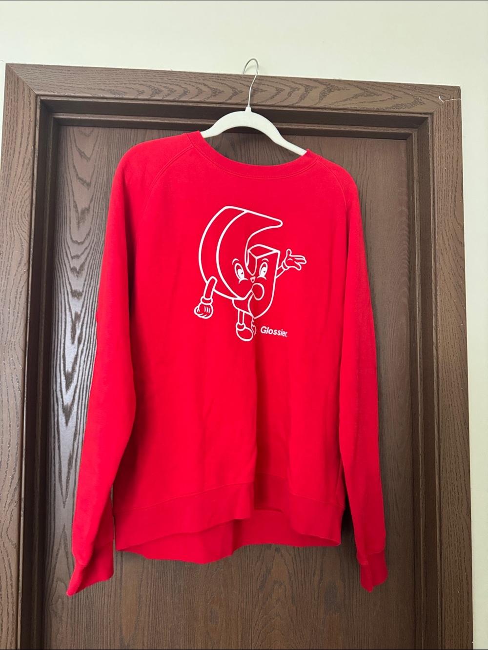 Glossier Cookie Cutter Long Sleeve Sweatshirt Size XL